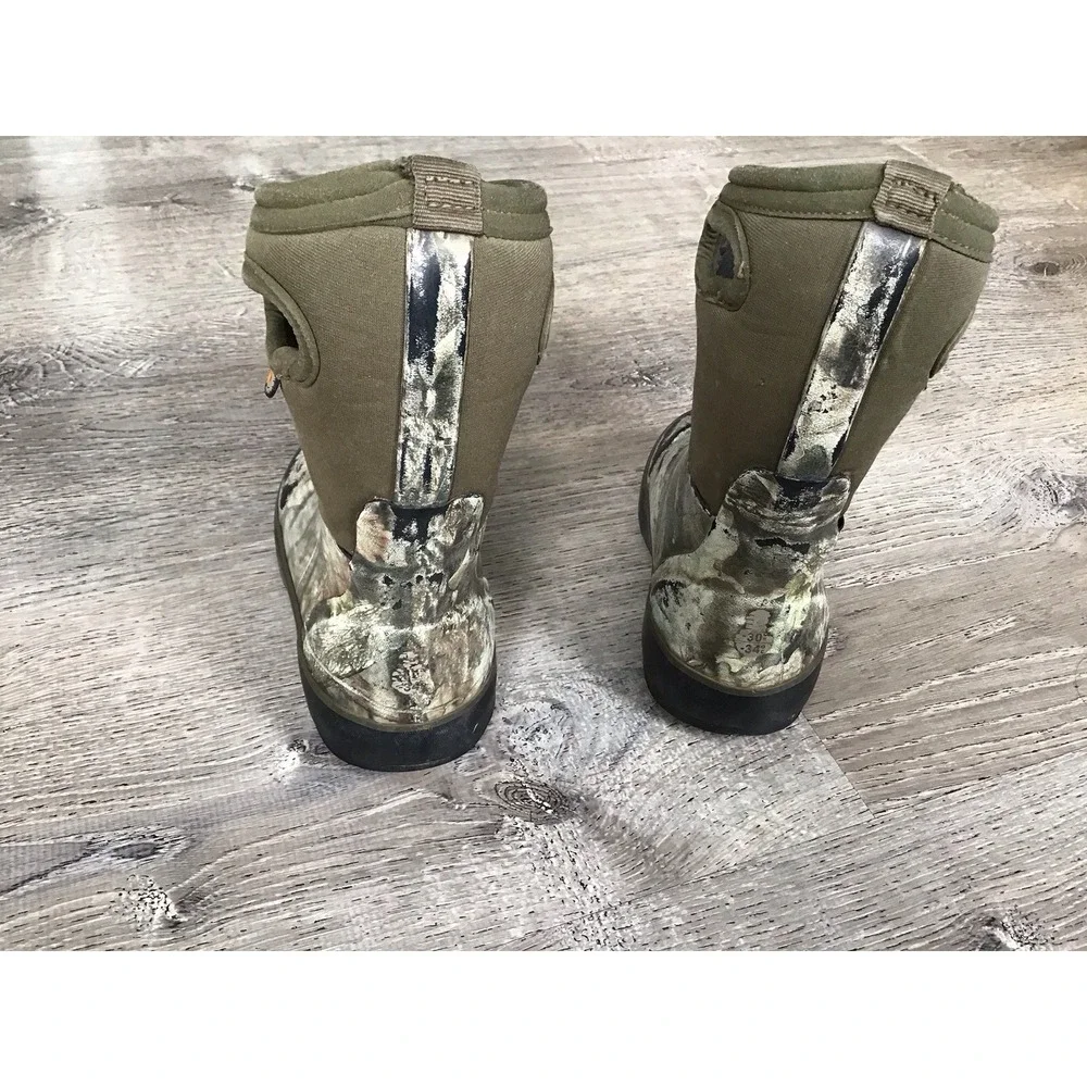 Bogs Toddler Size 9 Waterproof Mossy Oak Camo Insulated Kids Winter Boots